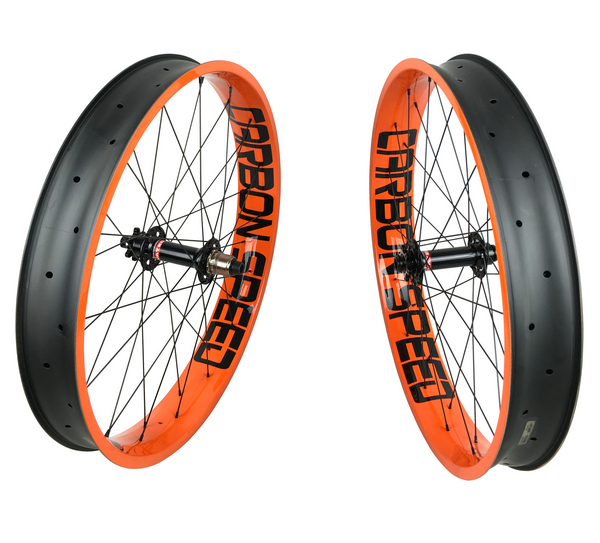Csfw Fhr80c 80mm Carbon Fat Bike Wheels With Carbonspeed Logo Xiamen